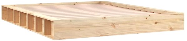 Rám postele Rám postele 160 × 200 cm masívne drevo, 820666 ...