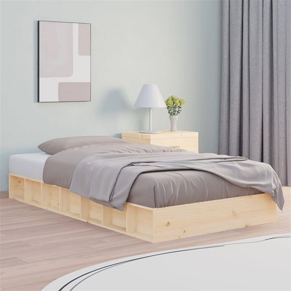 Rám postele Rám postele 90 × 200 cm masívne drevo, 820691 ...