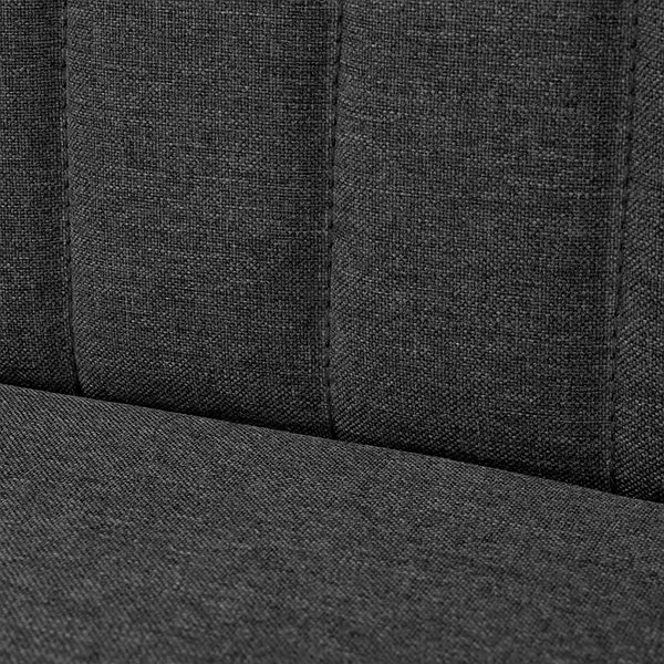 Pohovka Pohovka Pohovka textil 117 × 55,5 × 77 cm tmavo sivá ...