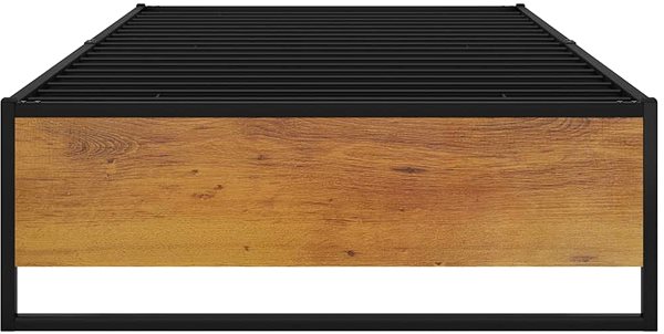 Postel Shumee černý kovový 90×200 cm, 324813 ...