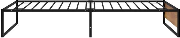 Postel Shumee černý kovový 90×200 cm, 324813 ...