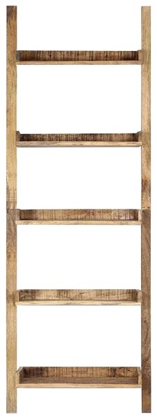 Regál Shumee rebríkový hnedý 75 × 37 × 205 cm masívny mangovník, 247873 Screen