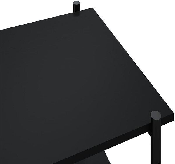 Regál Shumee policový so 4 policami čierny 80 × 40 × 130 cm, 336343 Vlastnosti/technológia