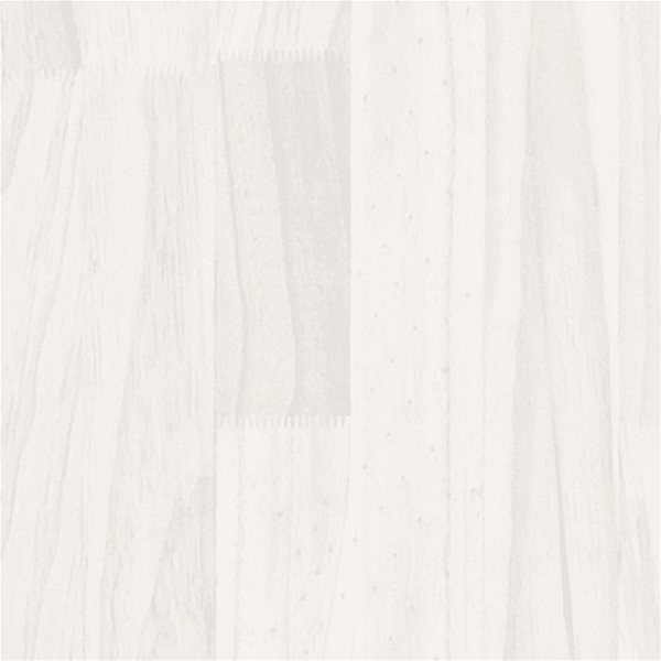 Regál Shumee vysoký biely 40×30×210 cm masívne borové drevo, 806503 Vlastnosti/technológia