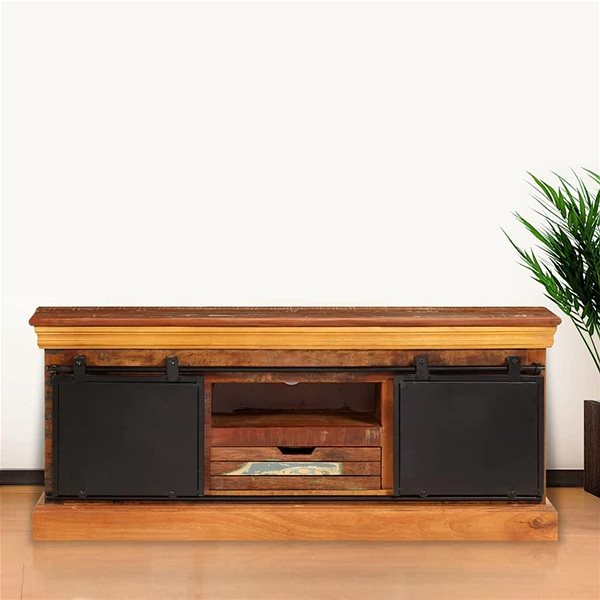 TV stolek SHUMEE 110 × 30 × 45 cm masivní recyklované dřevo ...