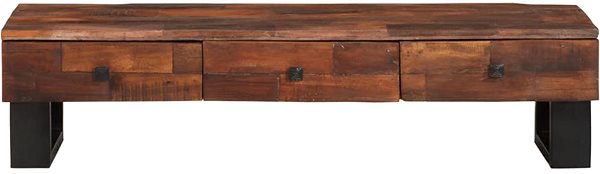 TV stolek SHUMEE 110 × 30 × 30 cm masivní recyklované dřevo ...