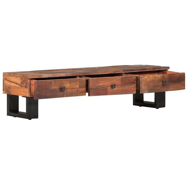 TV stolek SHUMEE 110 × 30 × 30 cm masivní recyklované dřevo ...
