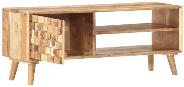 TV stolík SHUMEE 100 × 35 × 40 cm masívne akáciové drevo ...