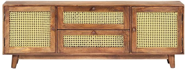 TV stolík SHUMEE 124 × 29 × 45 cm masívne mangovníkové drevo ...