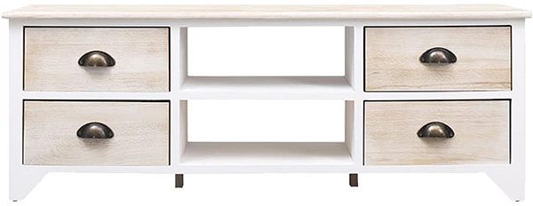 TV stolík SHUMEE 108 × 30 × 40 cm masívne drevo paulovnia ...