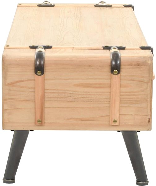 TV stolík SHUMEE 110 × 33 × 35 cm masívne jedľové drevo ...