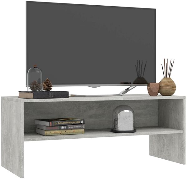 TV stolík SHUMEE sivý 100 × 40 × 40 cm ...