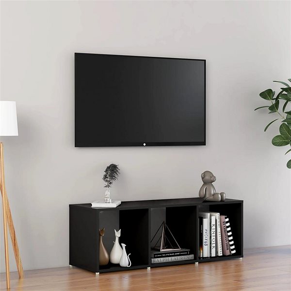 TV stolek SHUMEE černý 107 × 35 × 37 cm ...