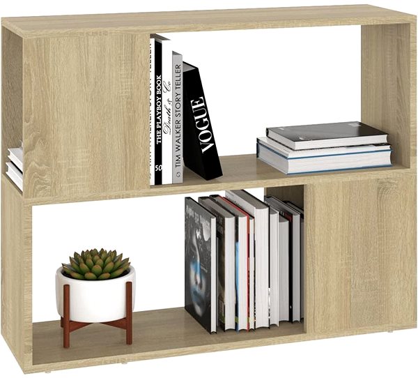 TV stolík SHUMEE dub sonoma, 80 × 24 × 63 cm ...