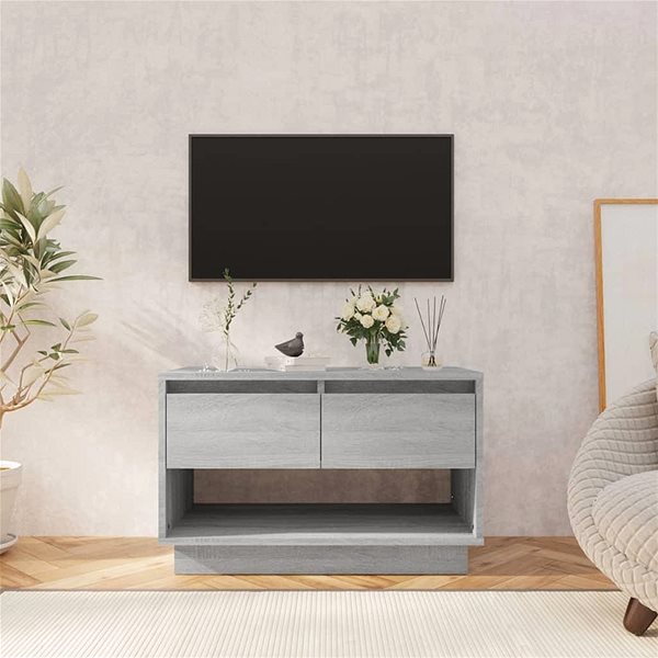 TV stolík SHUMEE sivý sonoma 70 × 41 × 44 cm ...