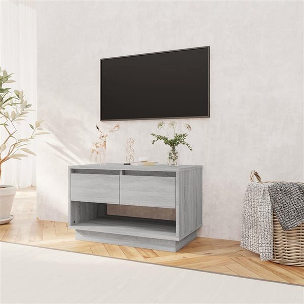 TV stolík SHUMEE sivý sonoma 70 × 41 × 44 cm ...