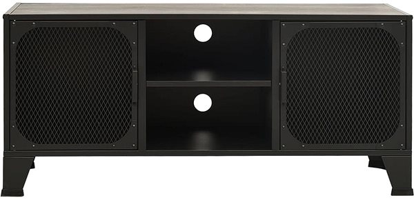 TV stolek SHUMEE šedý 105 × 36 × 47 cm kov a MDF ...