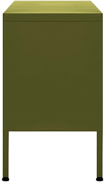 TV stolík SHUMEE olivovo zelený 105 × 35 × 50 cm ...