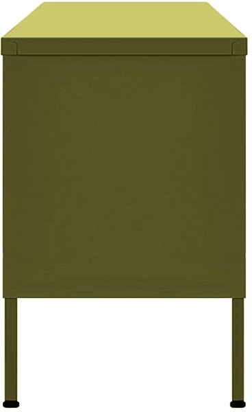 TV stolík SHUMEE olivovozelený, 105 × 35 × 50 cm ...