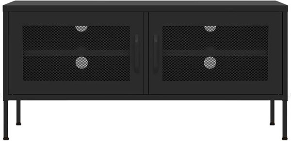 TV stolík SHUMEE čierny, 105 × 35 × 50 cm ...