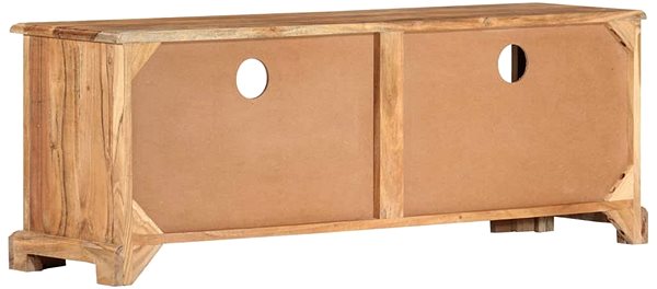 TV stolík SHUMEE masívne akáciové drevo 110 × 30 × 40 cm hnedý ...