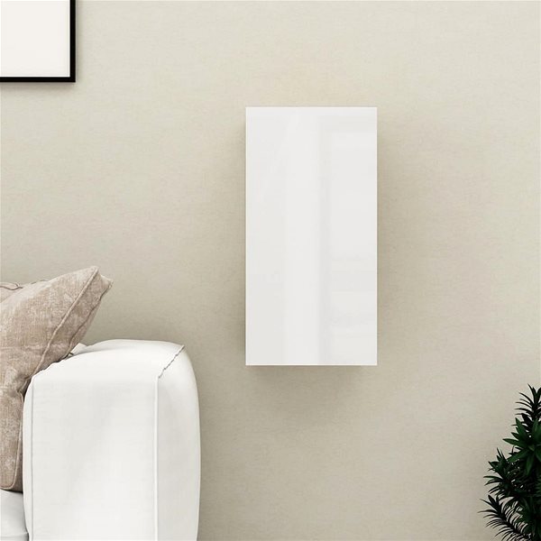 Skříňka SHUMEE bílá s vysokým leskem 30,5 × 30 × 60 cm  ...