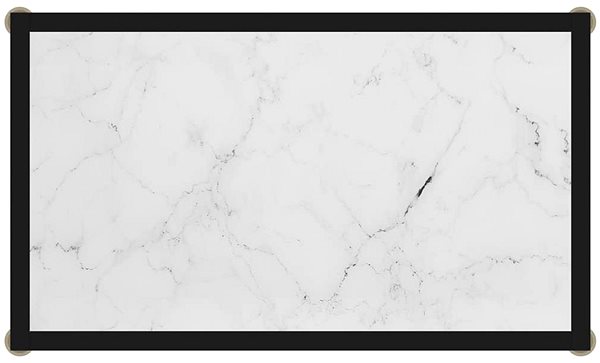 Konzolový stolík SHUMEE biely 60 × 35 × 75 cm tvrdené sklo ...