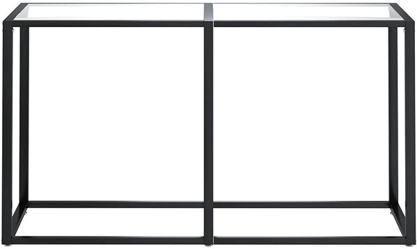 Konzolový stolík SHUMEE priehľadný 140 × 35 × 75,5 cm tvrdené sklo ...