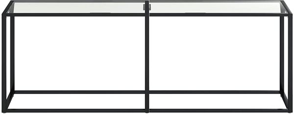 Konzolový stolík SHUMEE priehľadný 220 × 35 × 75,5 cm tvrdené sklo ...