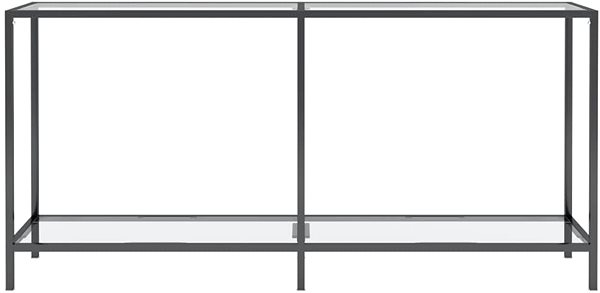 Konzolový stolík SHUMEE 2 priehľadný 160 × 35 × 75,5 cm tvrdené sklo ...