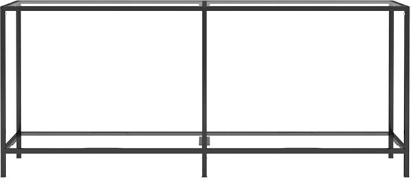 Konzolový stolík SHUMEE 2 priehľadný 180 × 35 × 75,5 cm tvrdené sklo ...