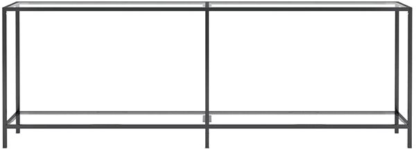 Konzolový stolík SHUMEE 2 priehľadný 220 × 35 × 75,5 cm tvrdené sklo ...