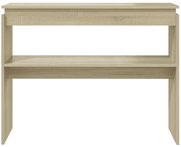 Konzolový stolík SHUMEE dub sonoma 102 × 30 × 80 cm drevotrieska ...