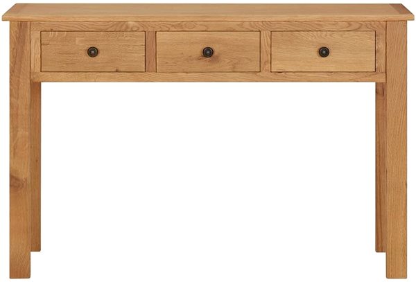 Odkladací stolík SHUMEE 110 × 40 × 75 cm masívne dubové drevo ...