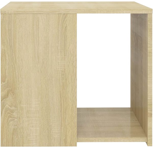Odkladací stolík SHUMEE dub sonoma 50 × 50 × 45 cm, drevotrieska ...