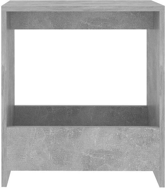 Odkladací stolík SHUMEE betónovo sivý 50 × 26 × 50 cm, drevotrieska ...