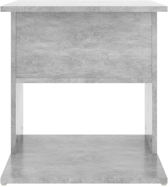 Odkládací stolek SHUMEE betonově šedý 45 × 45 × 48 cm, dřevotříska ...