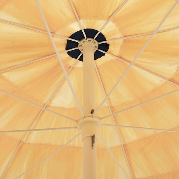 Slnečník Plážový slnečník v havajskom štýle 240 cm prírodný Vlastnosti/technológia