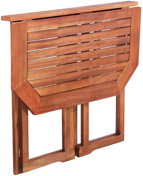 Záhradný stôl Bistro stolík 90 × 50 × 75 cm masívne akáciové drevo Vlastnosti/technológia
