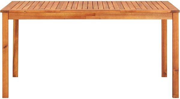 Záhradný stôl Záhradný stôl 150 × 90 × 74 cm masívne akáciové drevo Screen