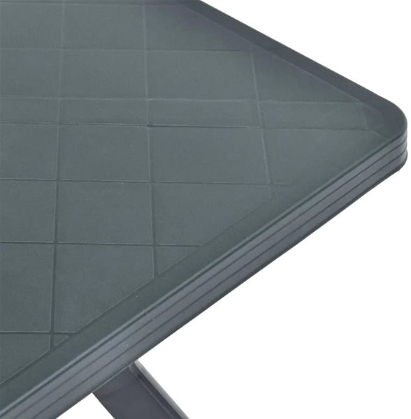 Záhradný stôl Bistro stolík zelený 70 × 70 × 72 cm plast Vlastnosti/technológia