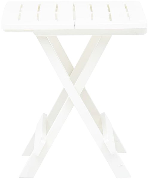 Záhradný stôl Skladací záhradný stôl biely 45 × 43 × 50 cm plast Screen