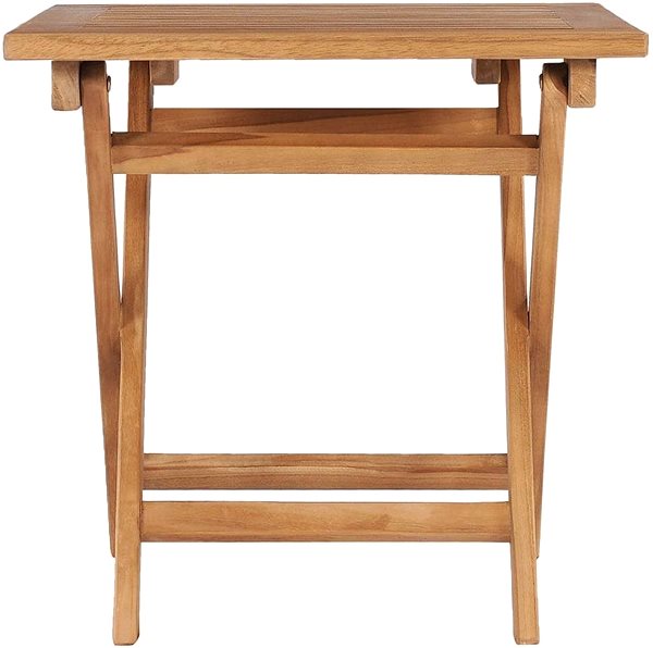 Záhradný stôl Skladací záhradný stôl 45 × 45 × 45 cm masívne teakové drevo ...