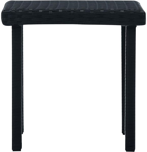 Záhradný stôl Záhradný čajový stolík čierny 40 × 40 × 40 cm polyratan Screen