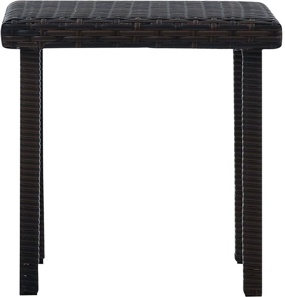 Záhradný stôl Záhradný čajový stolík hnedý 40 × 40 × 40 cm polyratan Screen