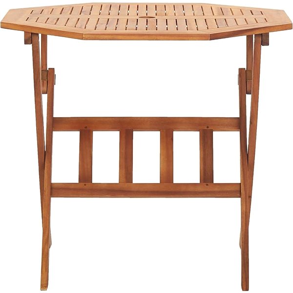 Záhradný stôl Skladací záhradný stôl 90 × 75 cm masívne akáciové drevo Screen