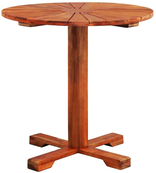 Záhradný stôl Bistro stolík 70 × 70 cm masívne akáciové drevo Screen