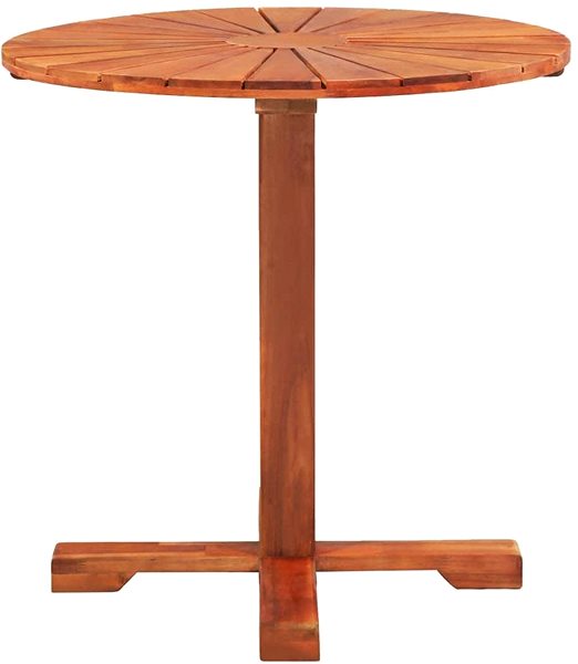 Záhradný stôl Bistro stolík 70 × 70 cm masívne akáciové drevo Screen