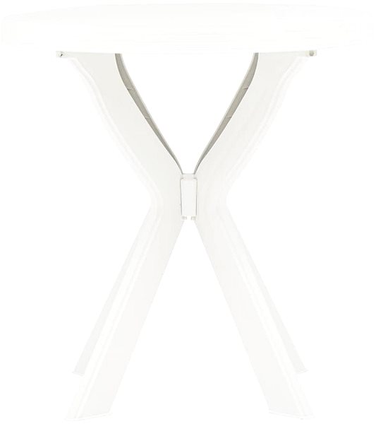 Záhradný stôl Bistro stolík biely O 70 cm plast Screen