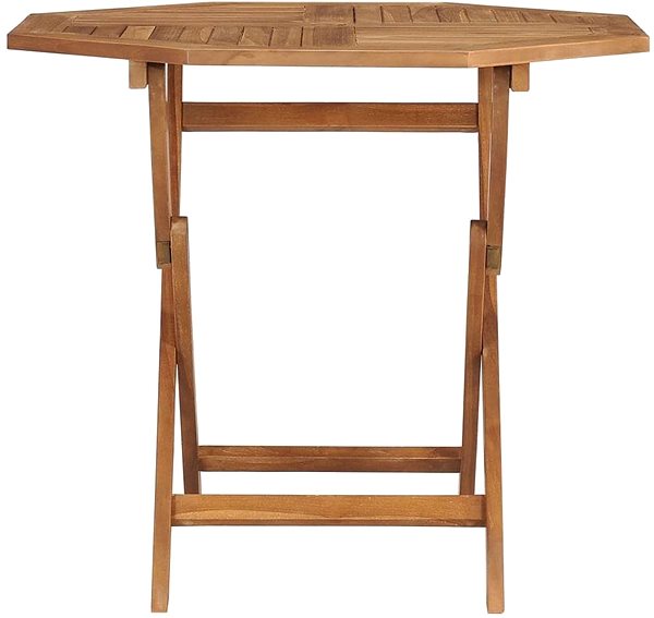 Záhradný stôl Skladací záhradný stôl 85 × 85 × 76 cm masívne teakové drevo Screen